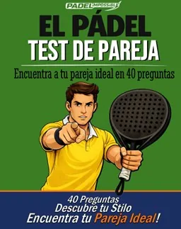 Portada de El Pádel Test de Pareja, edición masculina — test de 40 preguntas sobre la pareja ideal
